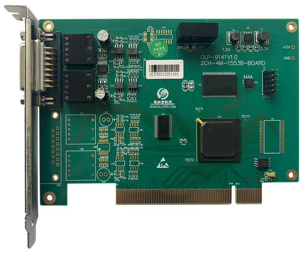 OLP-9141，PCI，2通道，全功能，4Mbps，1553B总线模块